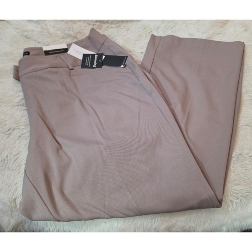 NWT Rafaella The Curvy Boot High Rise Slimming Dress Pants Plus Size 24W Mauve